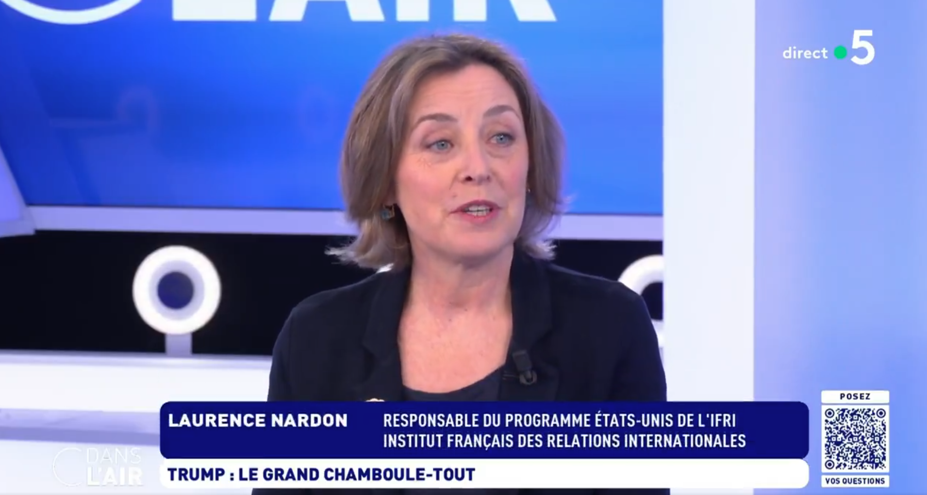 Invitée de "C dans l'air", 15/03/2025