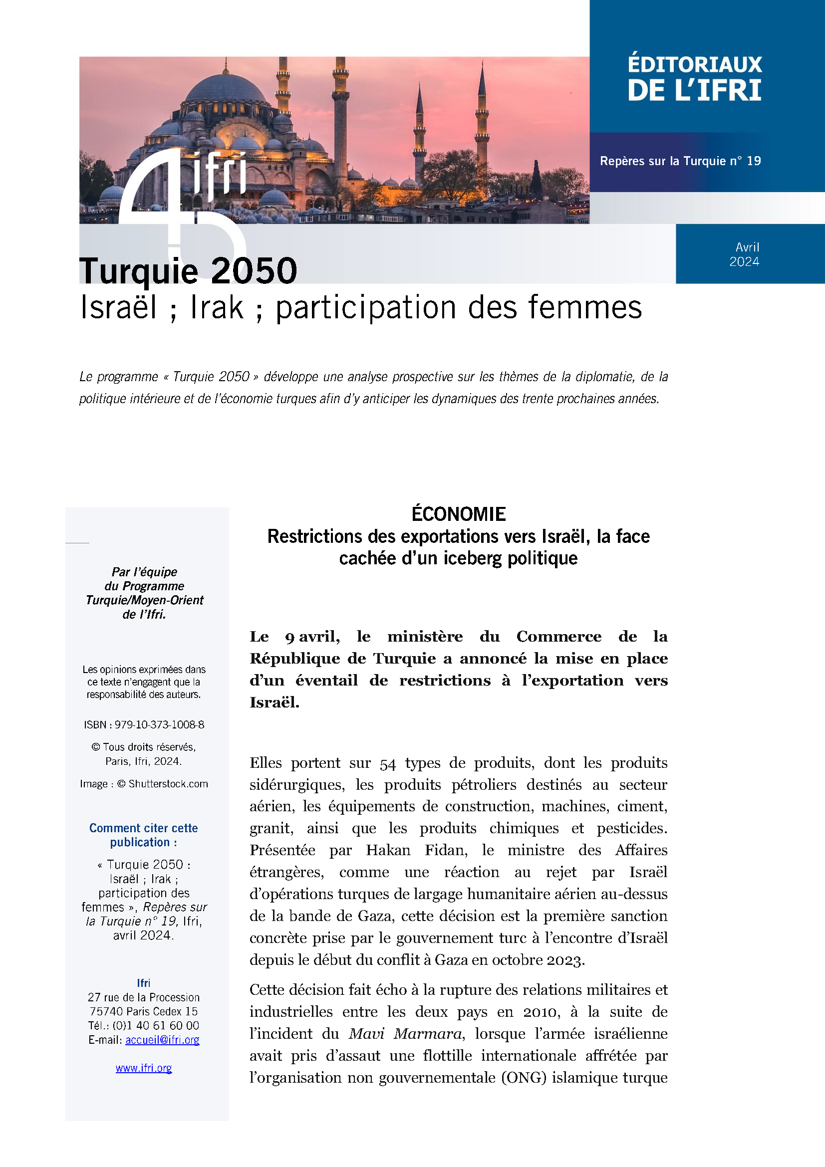 Repères sur la Turquie n°19