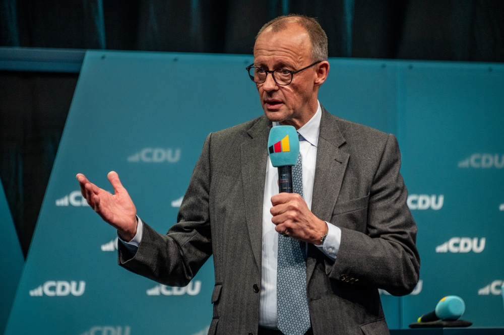 Le futur chancelier Friedrich Merz, Flensburg, Allemagne, 20 janvier 2025