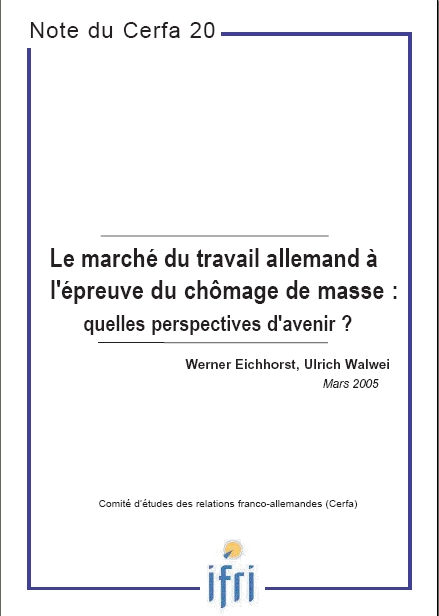 Le marché du travail allemand à l'épreuve du chômage de masse - Quelles perspectives d'avenir ? 