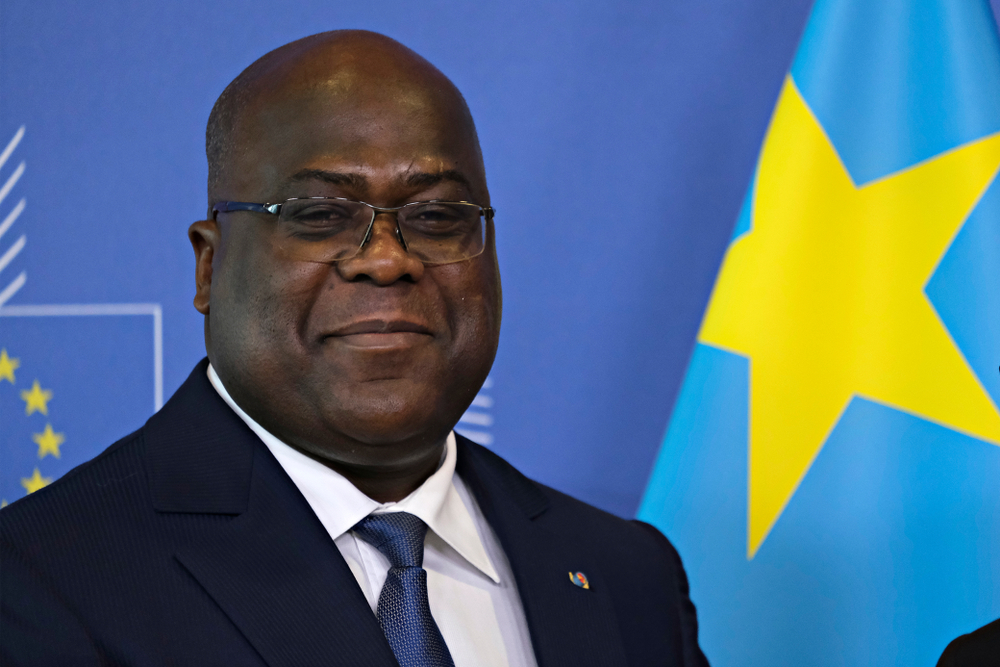 Congo's President Felix Tshisekedi is welcomed by European Commission President Jean Claude Juncker, Brussels, 19th Sep. 2019.