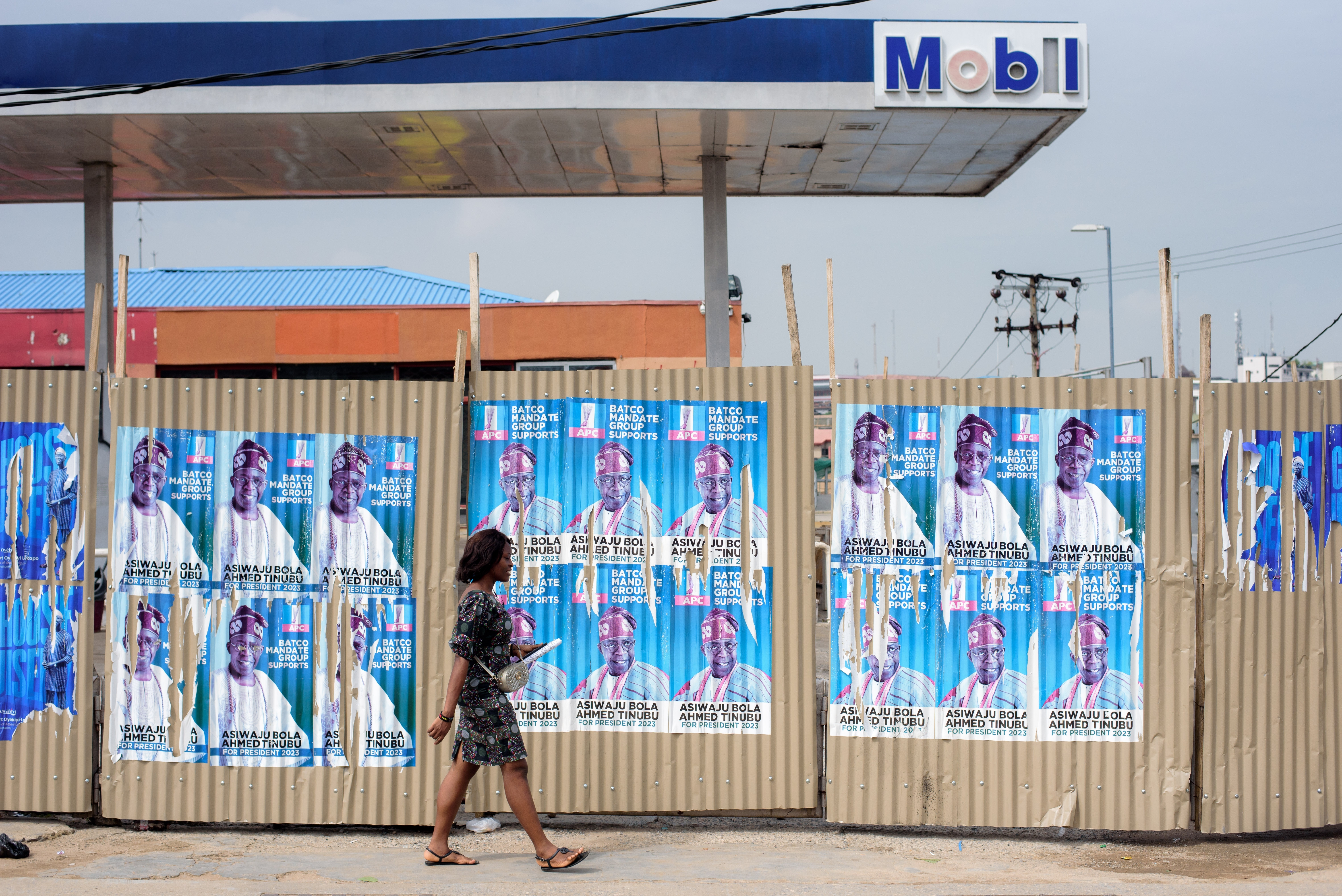 Affiches électorales, Lagos, Nigéria, le 7 mai 2022