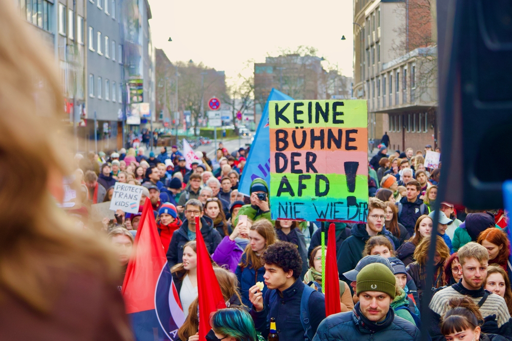 Manifestation contre la haine et l'AfD, Cologne, le 1 février 2024