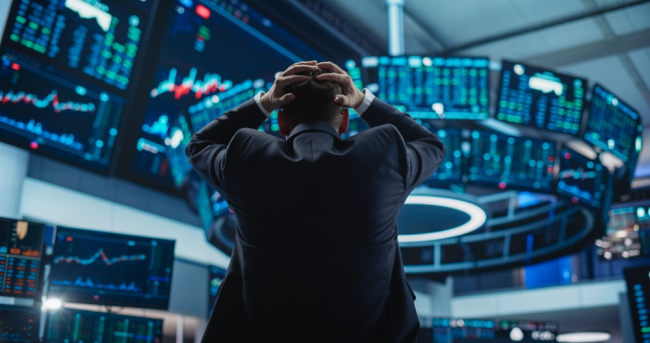 Un courtier à la Bourse