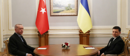 Rencontre entre Recep Tayyip Erdogan et Volodymyr Zelensky à Kiev, le 3 février 2022.