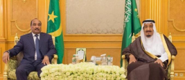 Le President mauritanien Mohamed Ould Abdel Aziz et le Roi Salmane ben Abdelaziz Al Saoud, Nouakchott, 04/01/2017